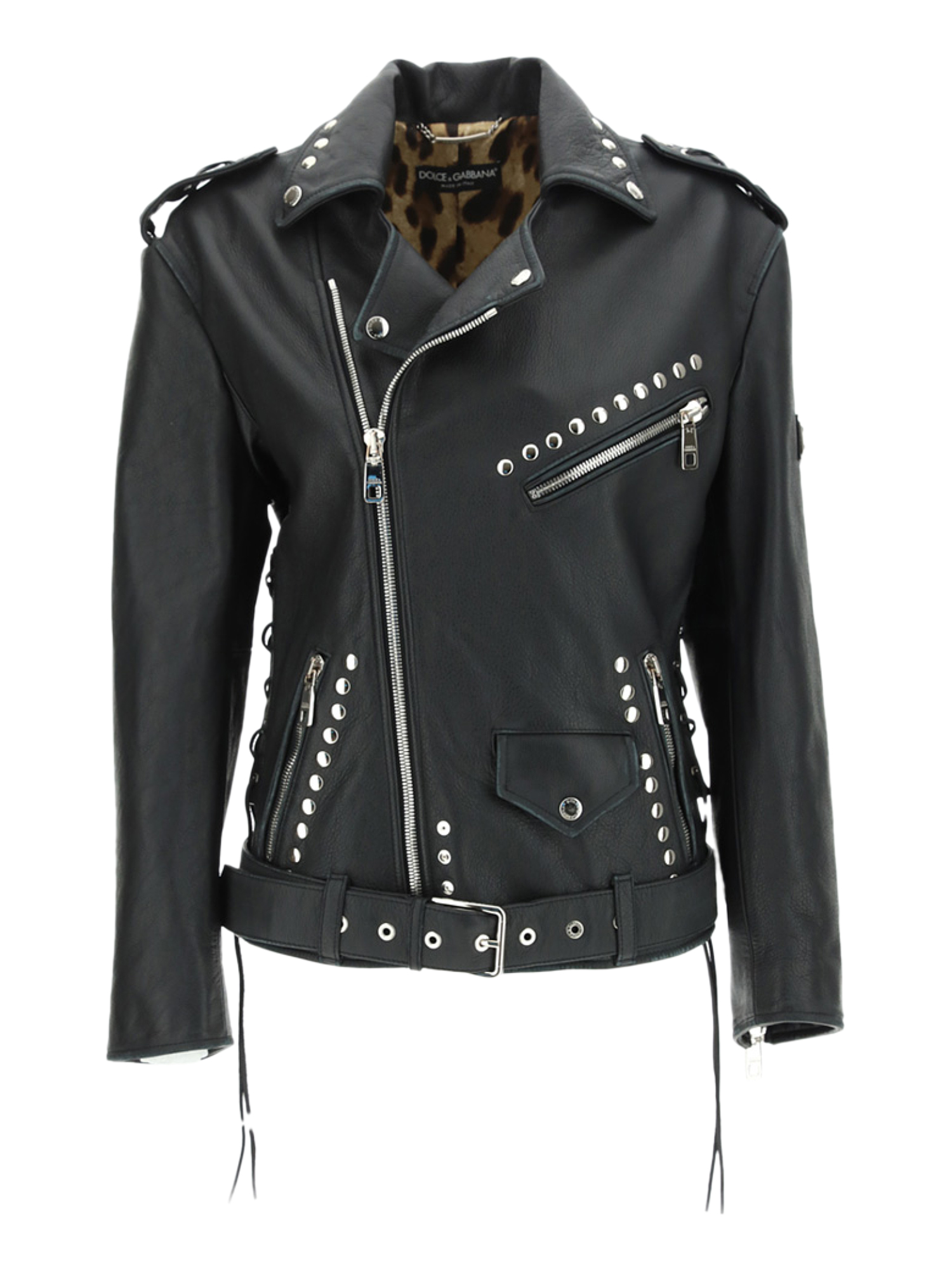 Vestes Pour Femme - Dolce & Gabbana - En Leather Black - Taille:  -
