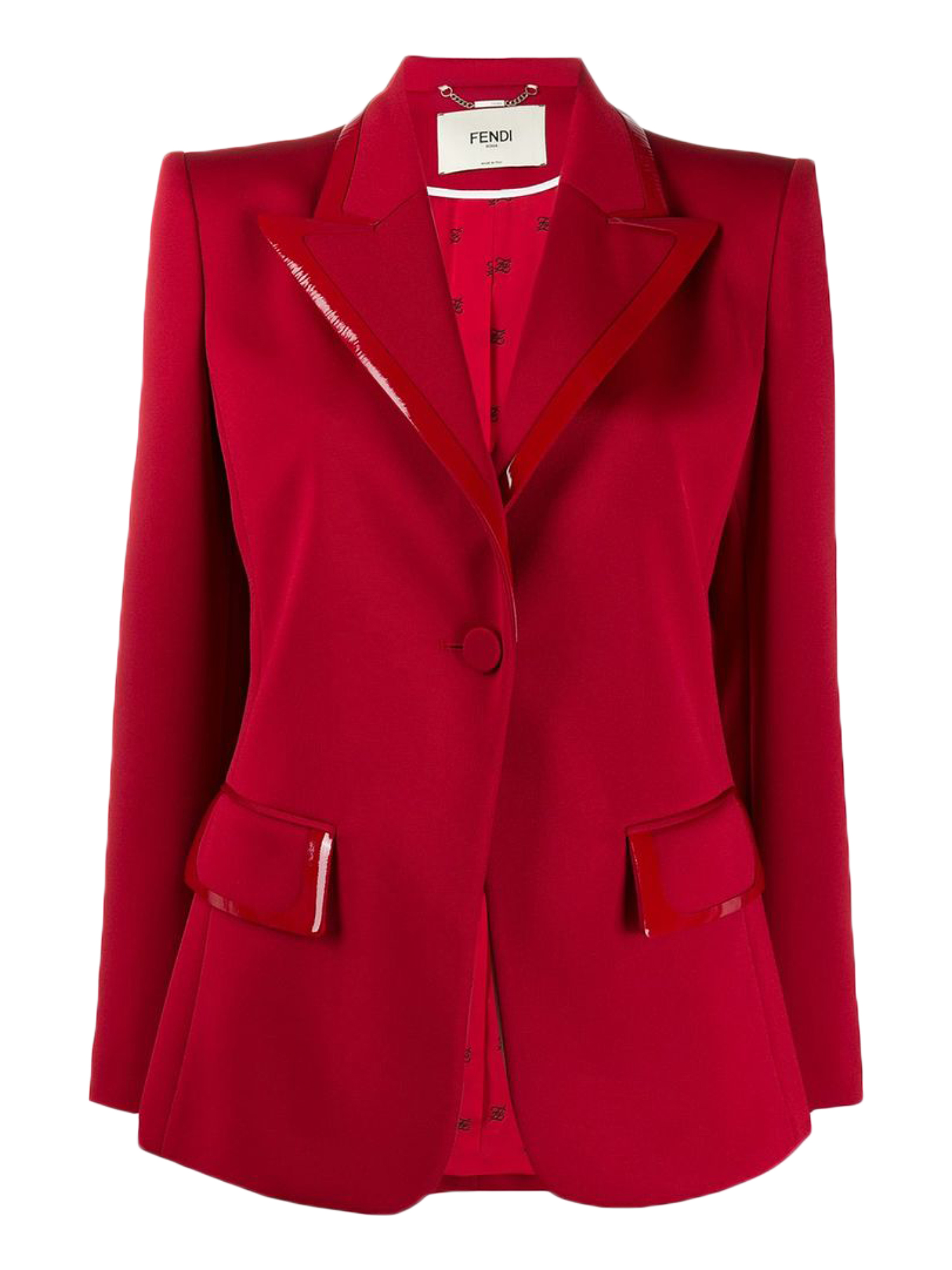 Fendi Femme Vestes Red Leather