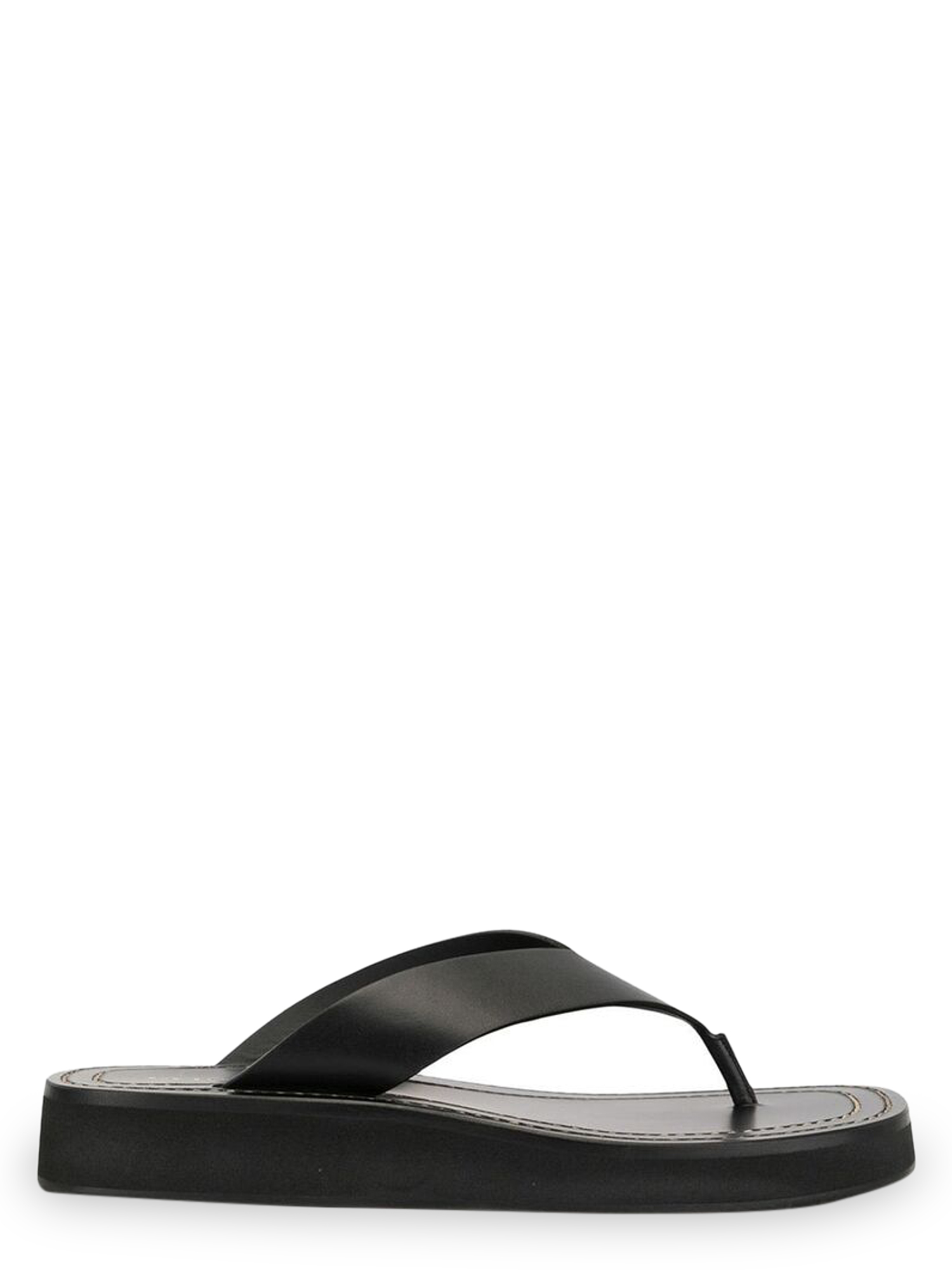 THE ROW WOMEN'S SANDALS - THE ROW - IN BLACK LEATHER
