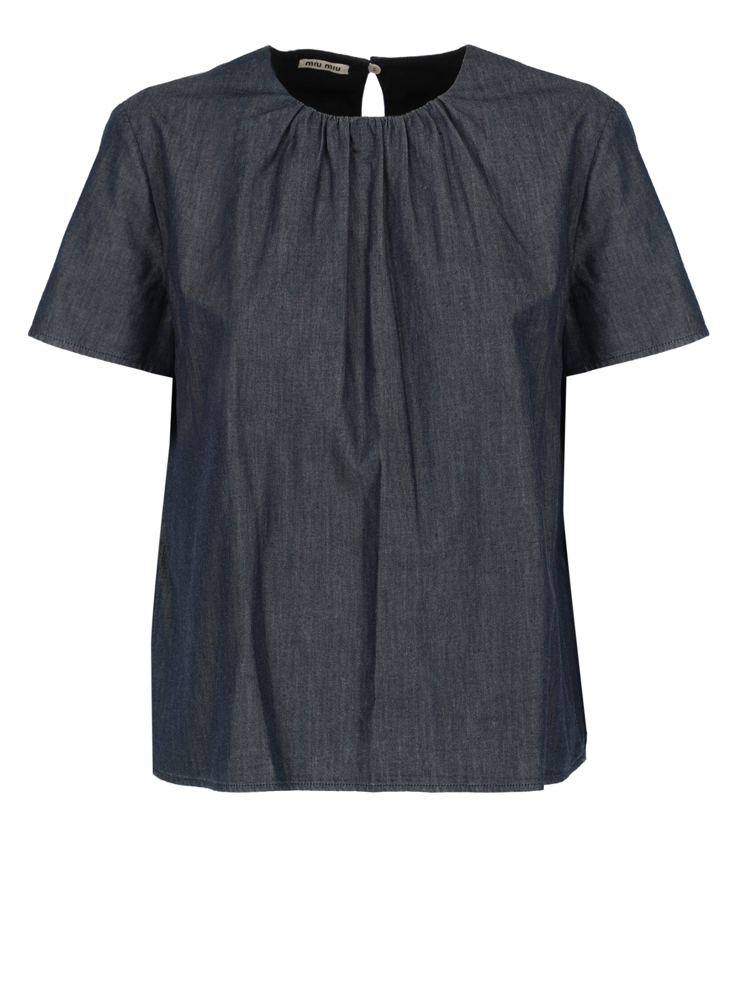 T-shirts Et Tops Pour Femme - Miu Miu - En Cotton Navy - Taille:  -