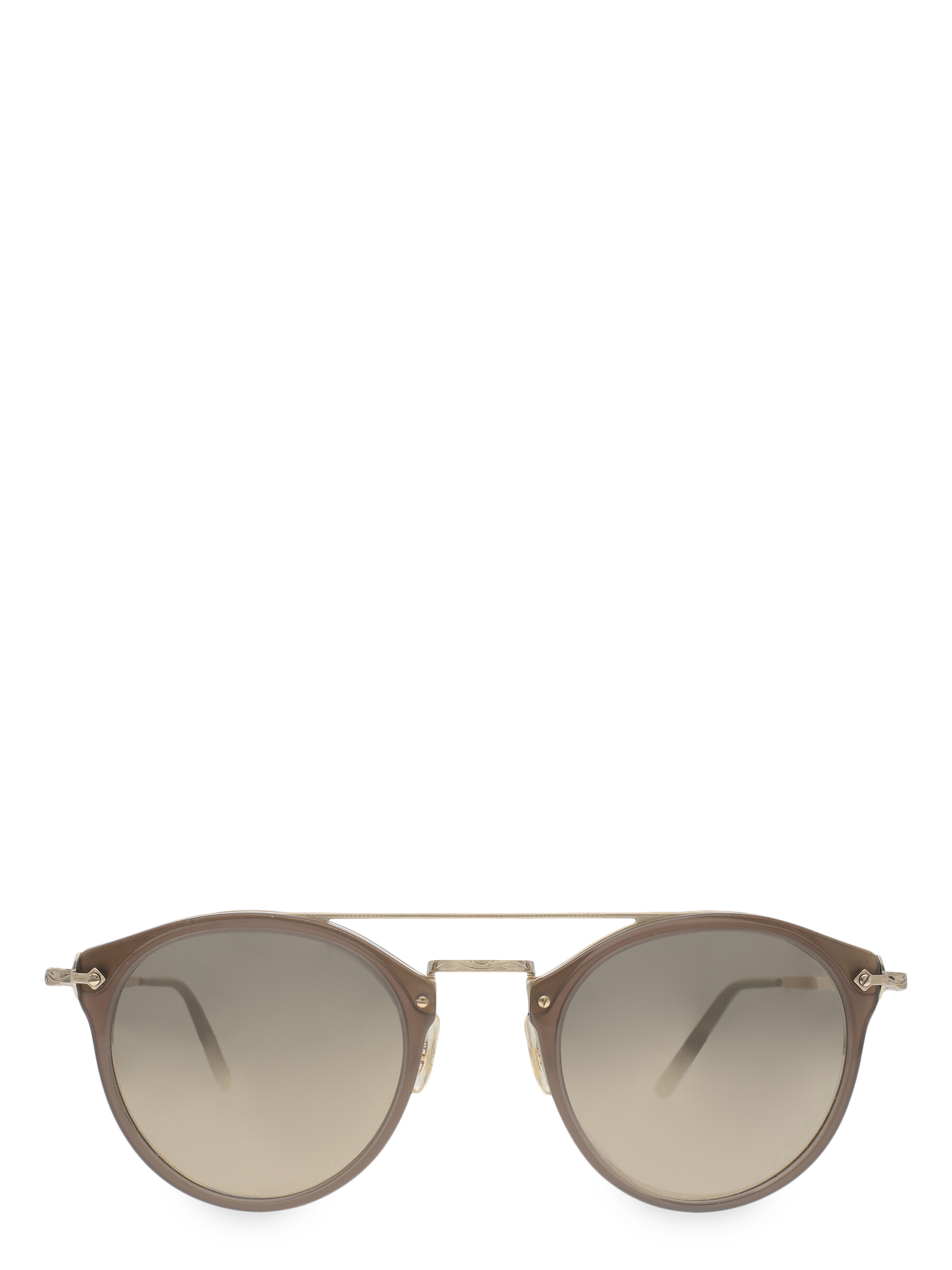 Pre-owned Oliver Peoples Sunglasses In Brown, Gold