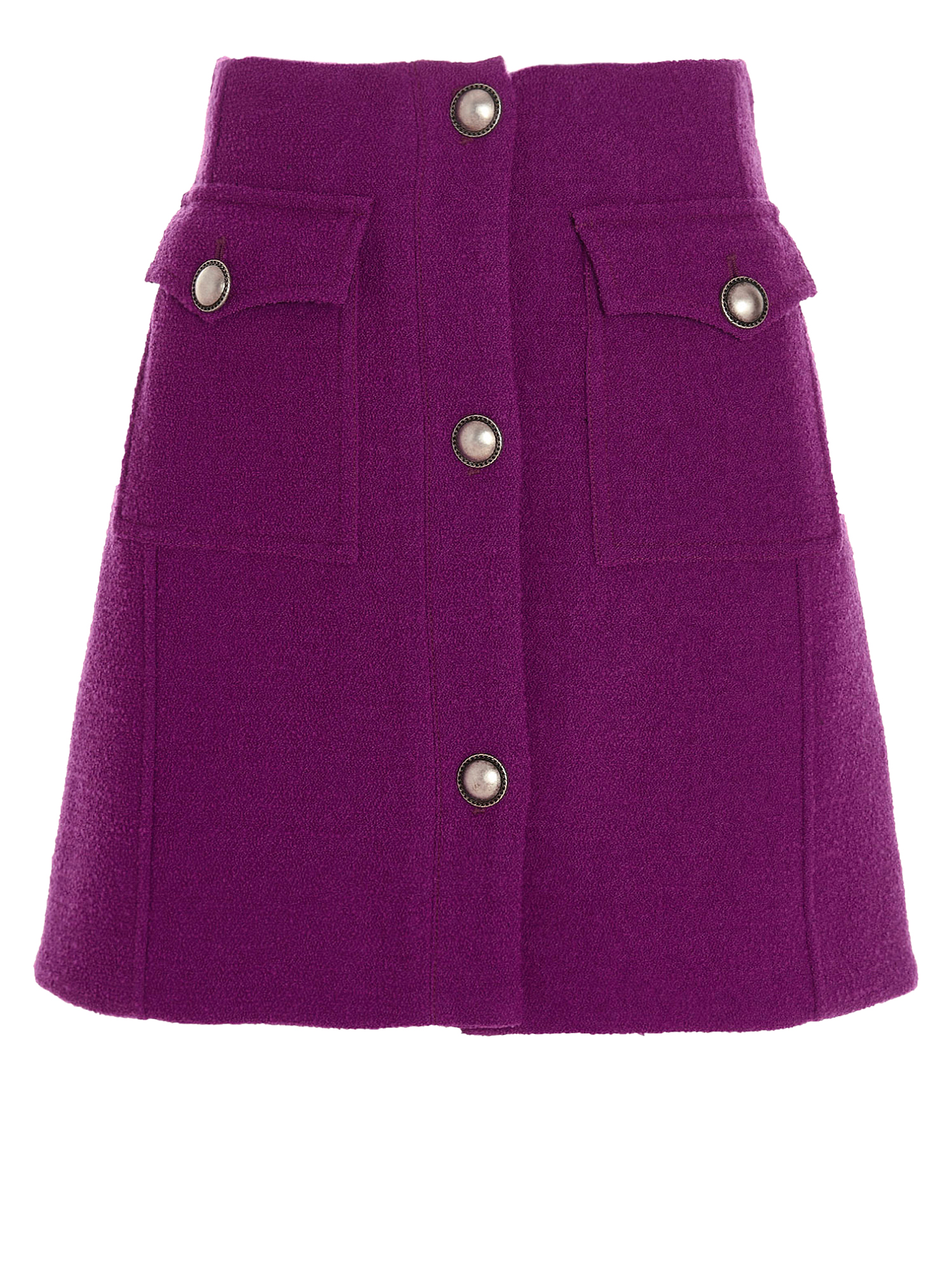 Jupes Pour Femme - Alessandra Rich - En Wool Purple - Taille:  -