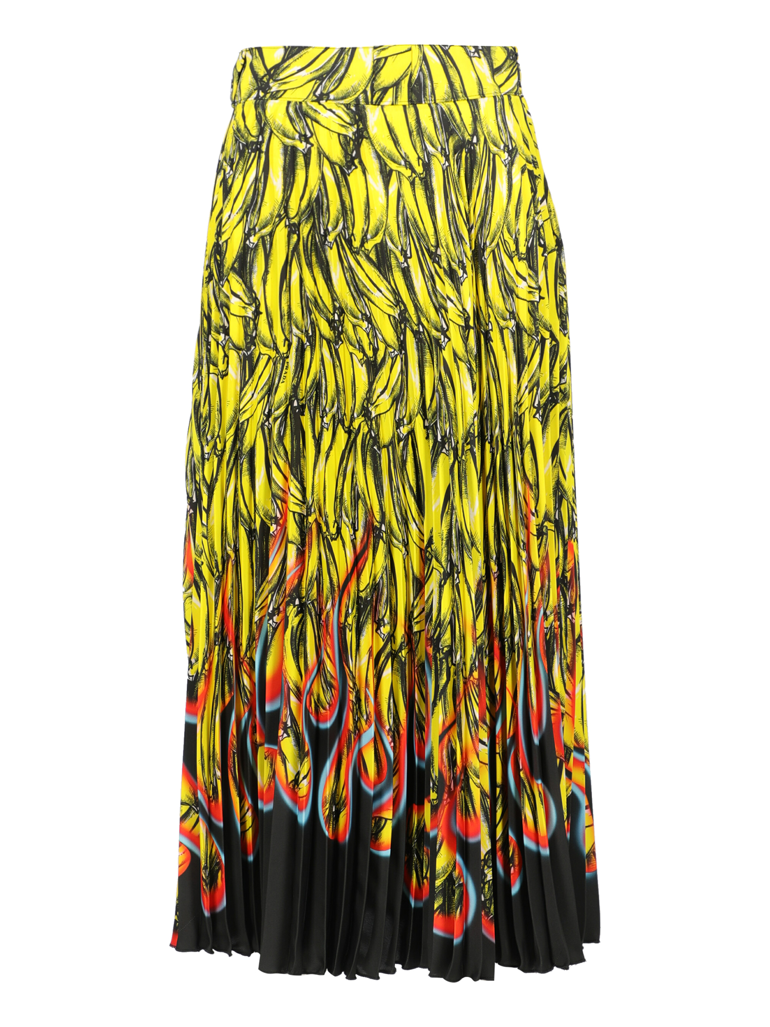 Prada Femme Jupes Black, Multicolor, Yellow Synthetic Fibers