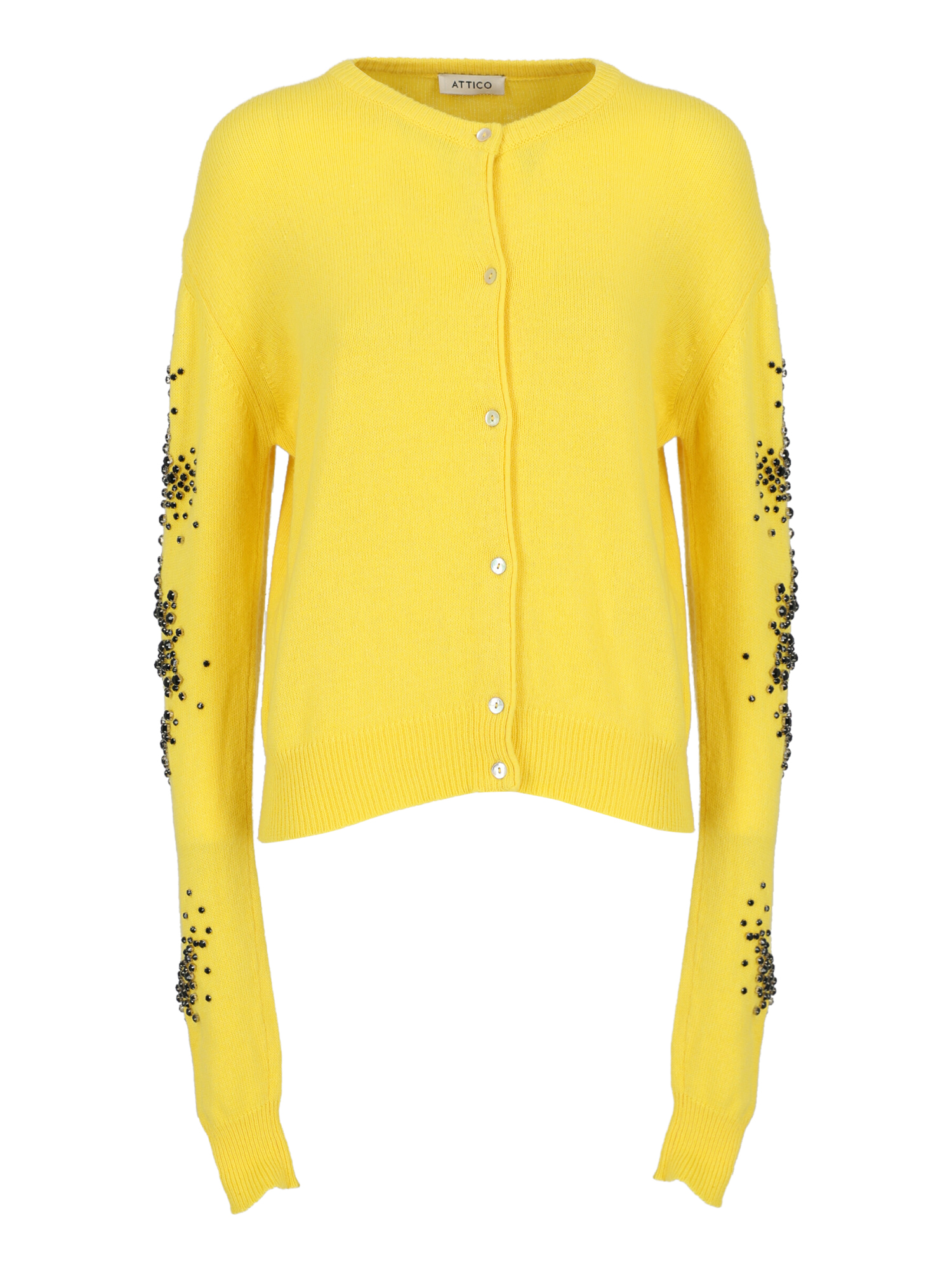 Attico Femme Pulls et sweat-shirts Yellow Wool