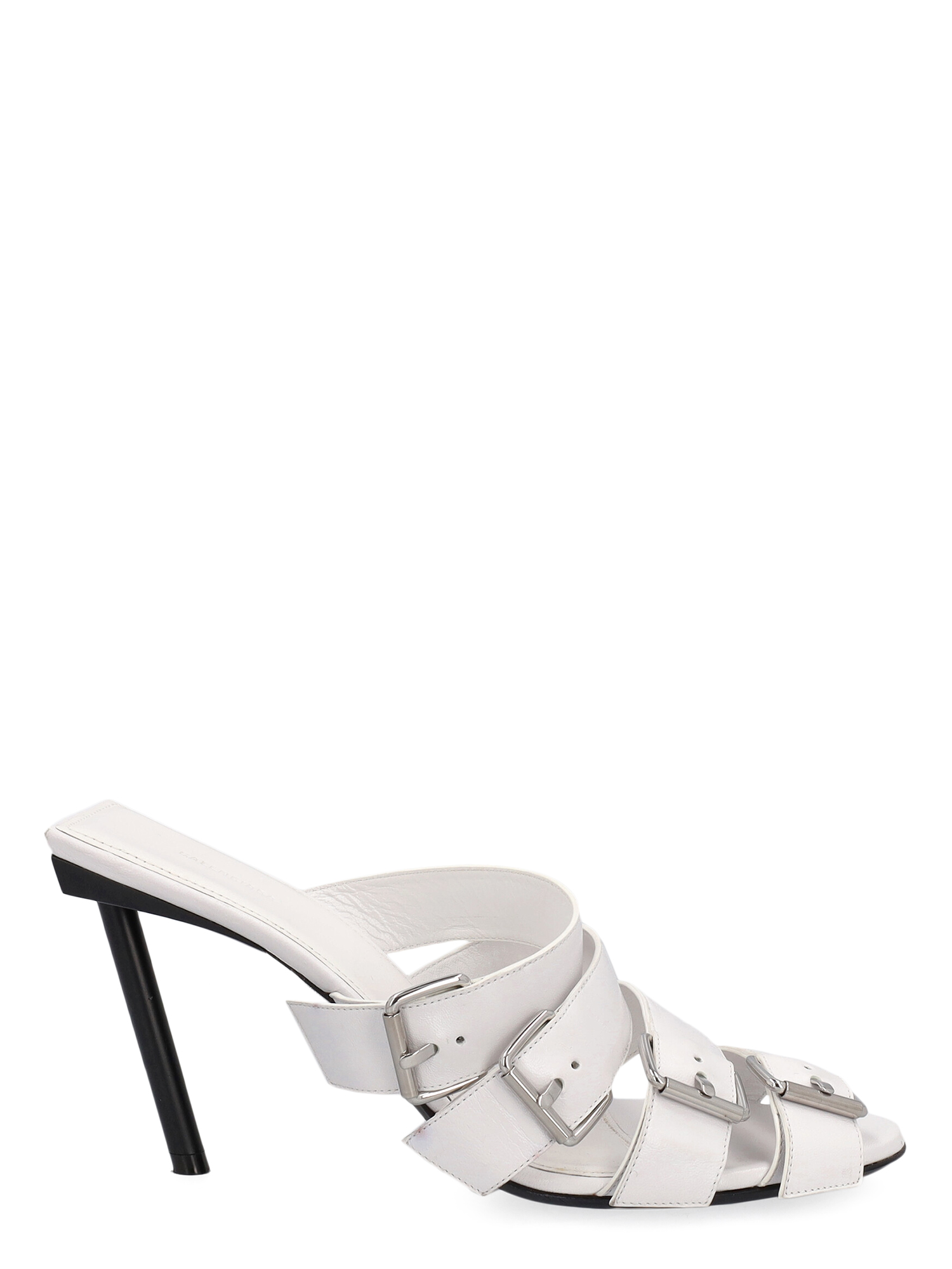 Pre-owned Balenciaga Women's Mules -  - In White Leather