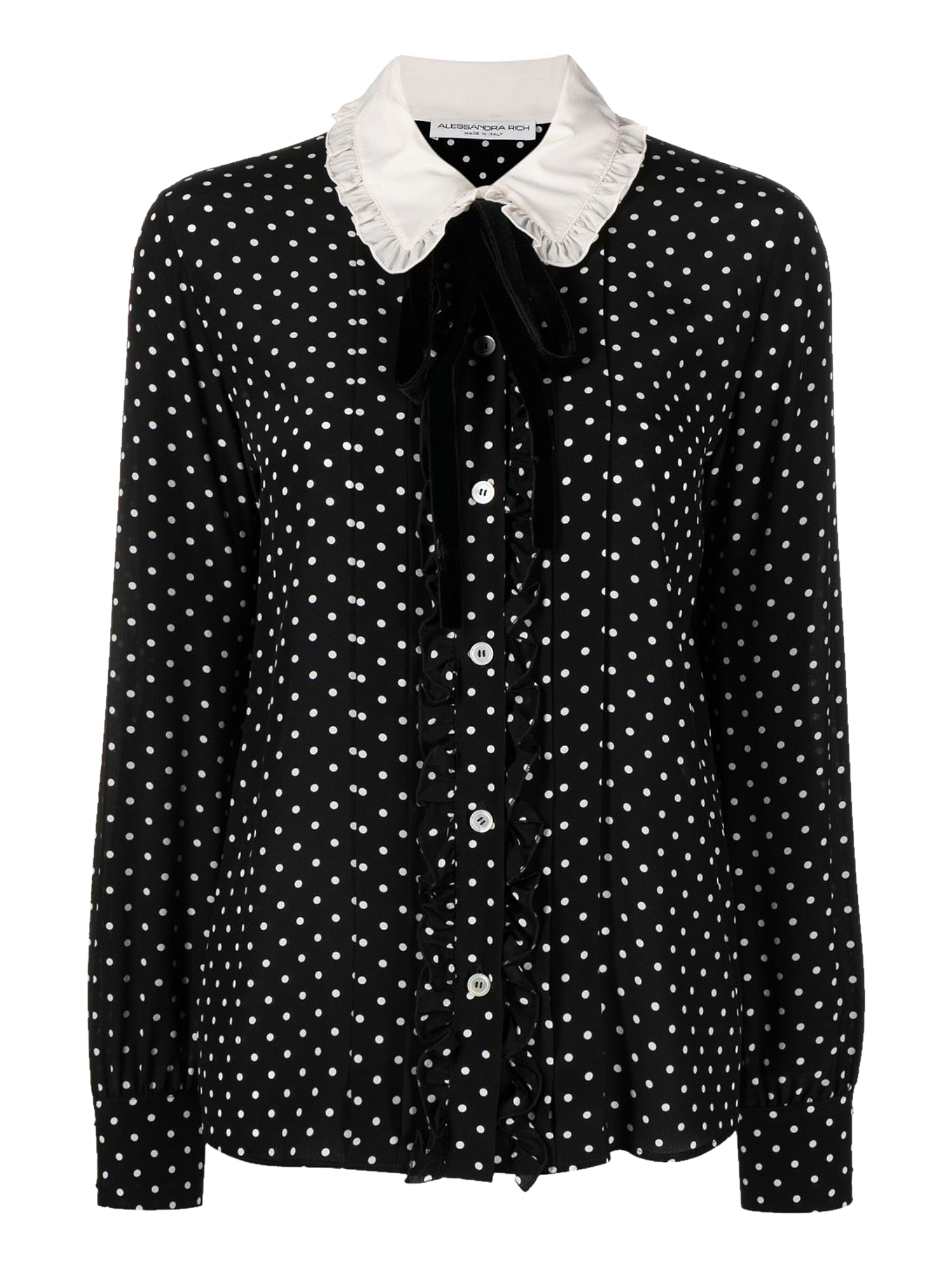 Chemises Pour Femme - Alessandra Rich - En Silk Black - Taille:  -