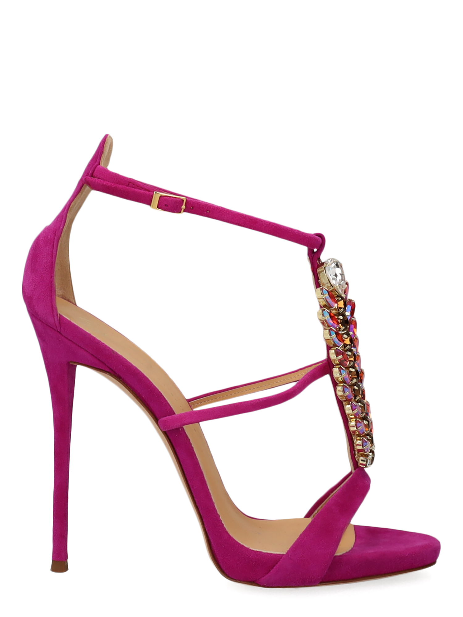 Sandales Pour Femme - Giuseppe Zanotti - En Leather Pink - Taille: IT 38 - EU 38