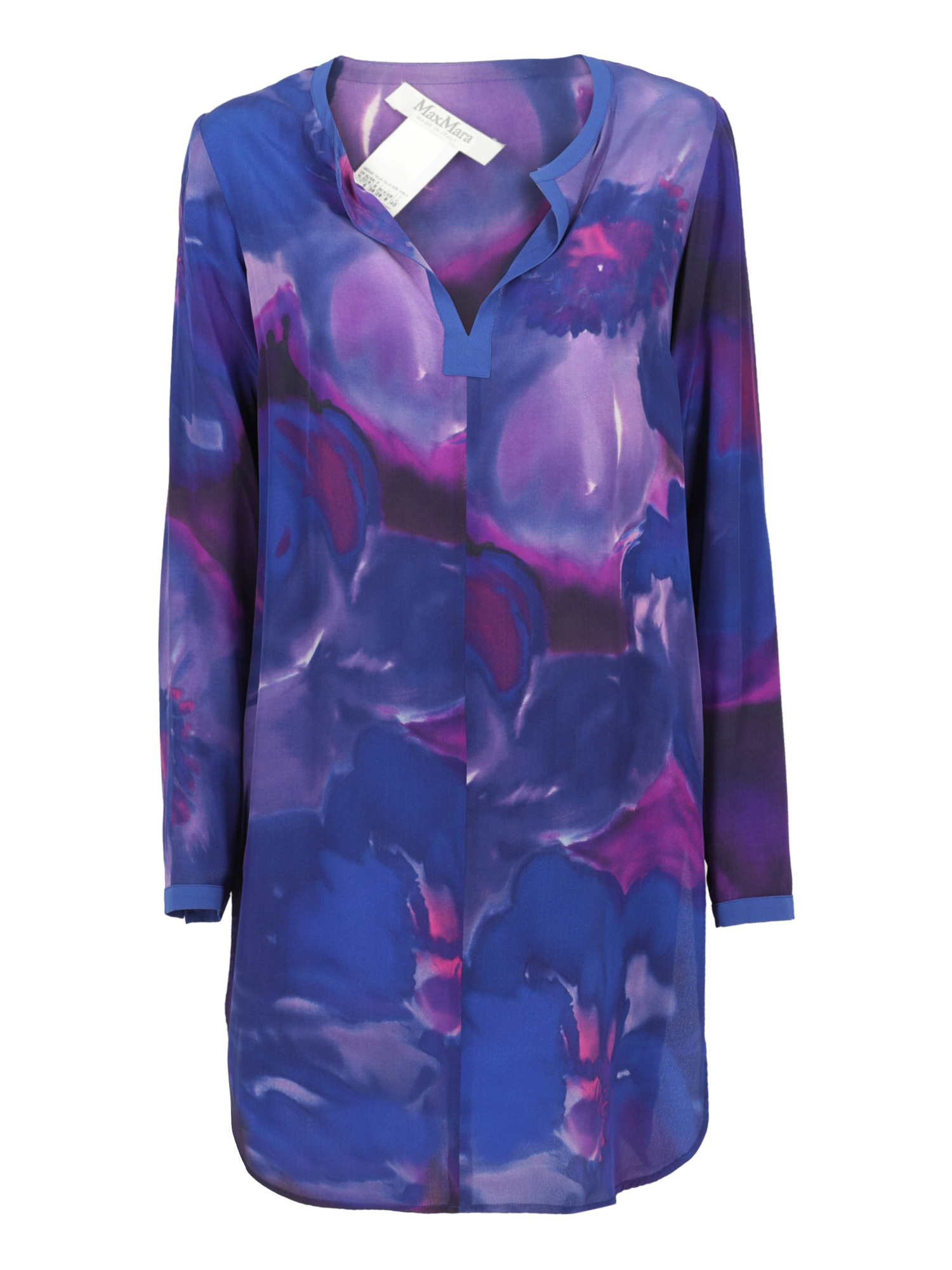 Maxmara Femme Robes Navy, Purple Silk