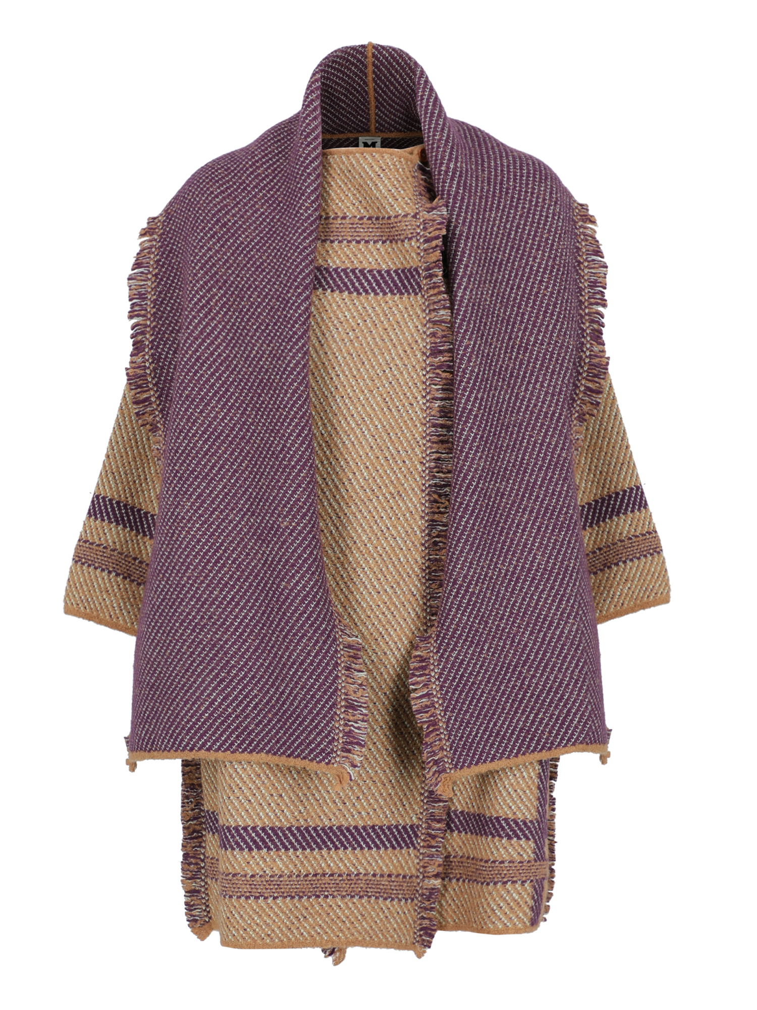 M Missoni Femme Manteaux et blousons Camel Color, Purple Fabric