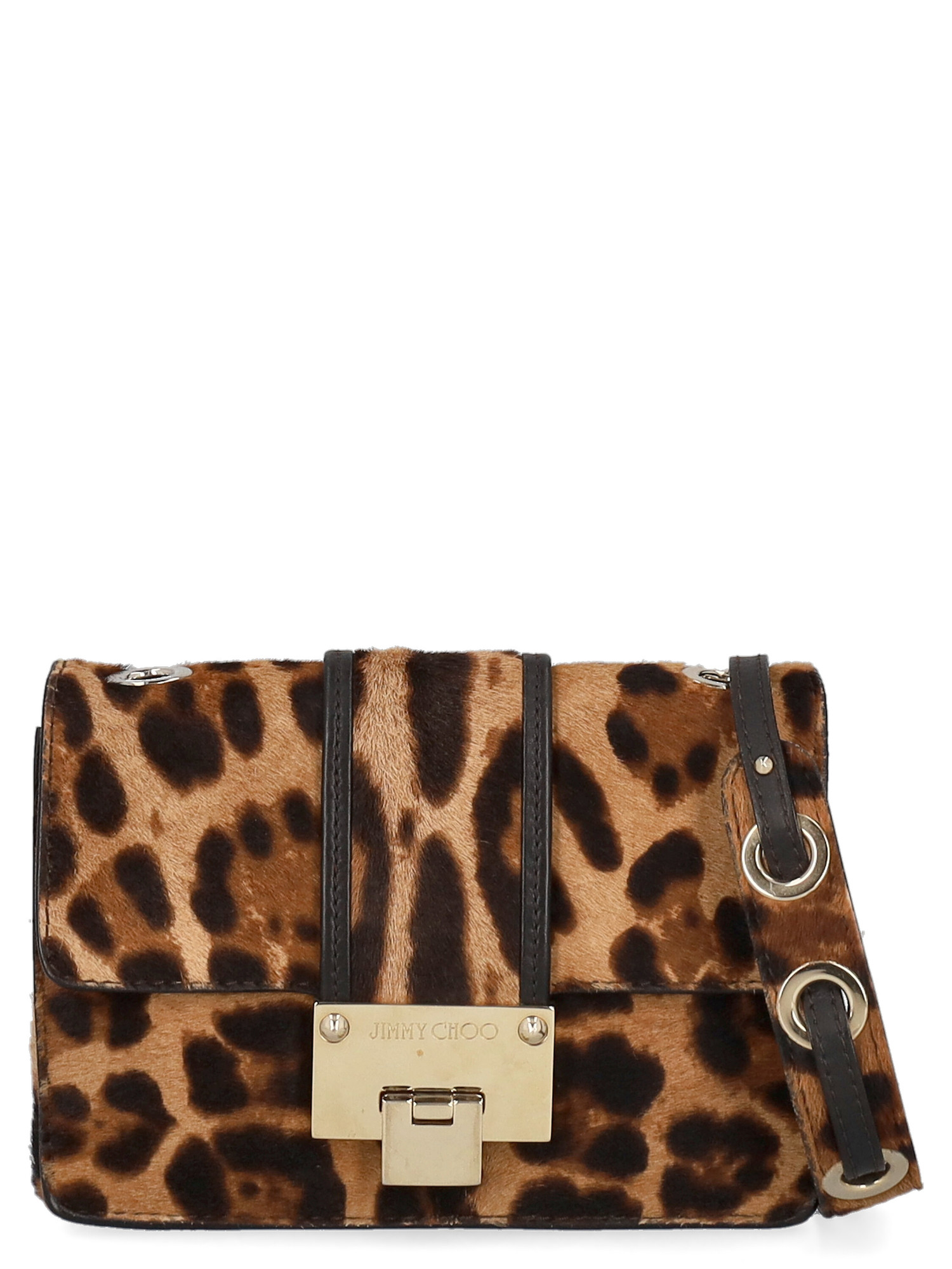 Condition: Good, Animal Print Leather, Color: Black, Camel Color -  -  -
