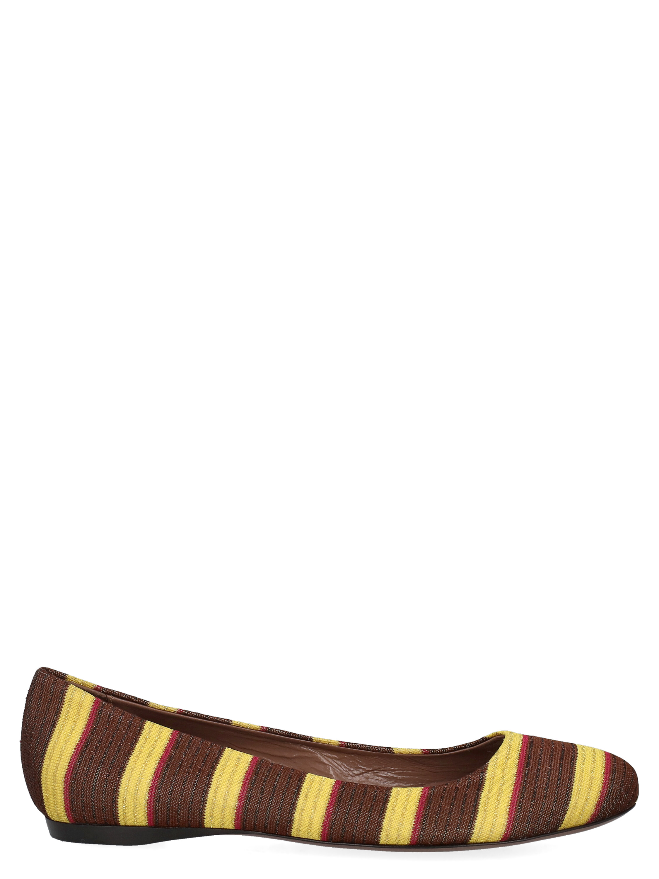 Pre-owned Missoni Women's Ballet Flats -  - In Brown, Yellow It 39