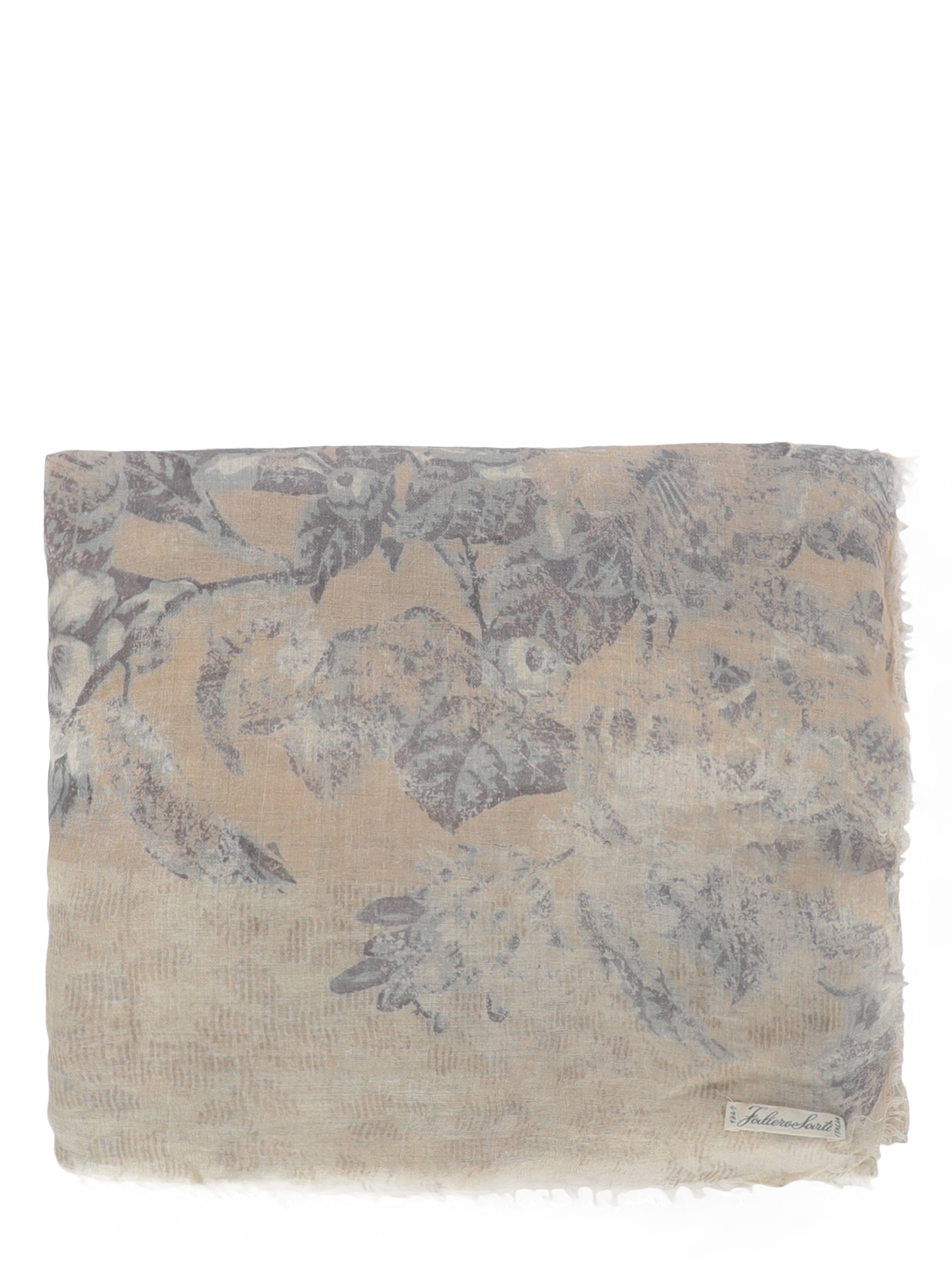 Pre-owned Faliero Sarti Scarves And Shawls In Beige, Multicolor