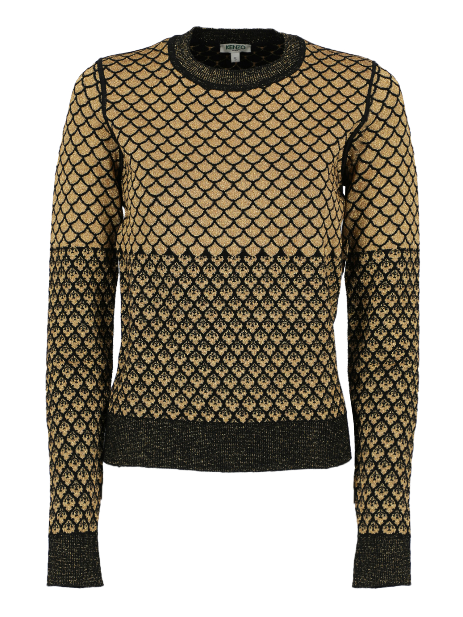 Kenzo Femme Pulls et sweat-shirts Black, Gold Wool
