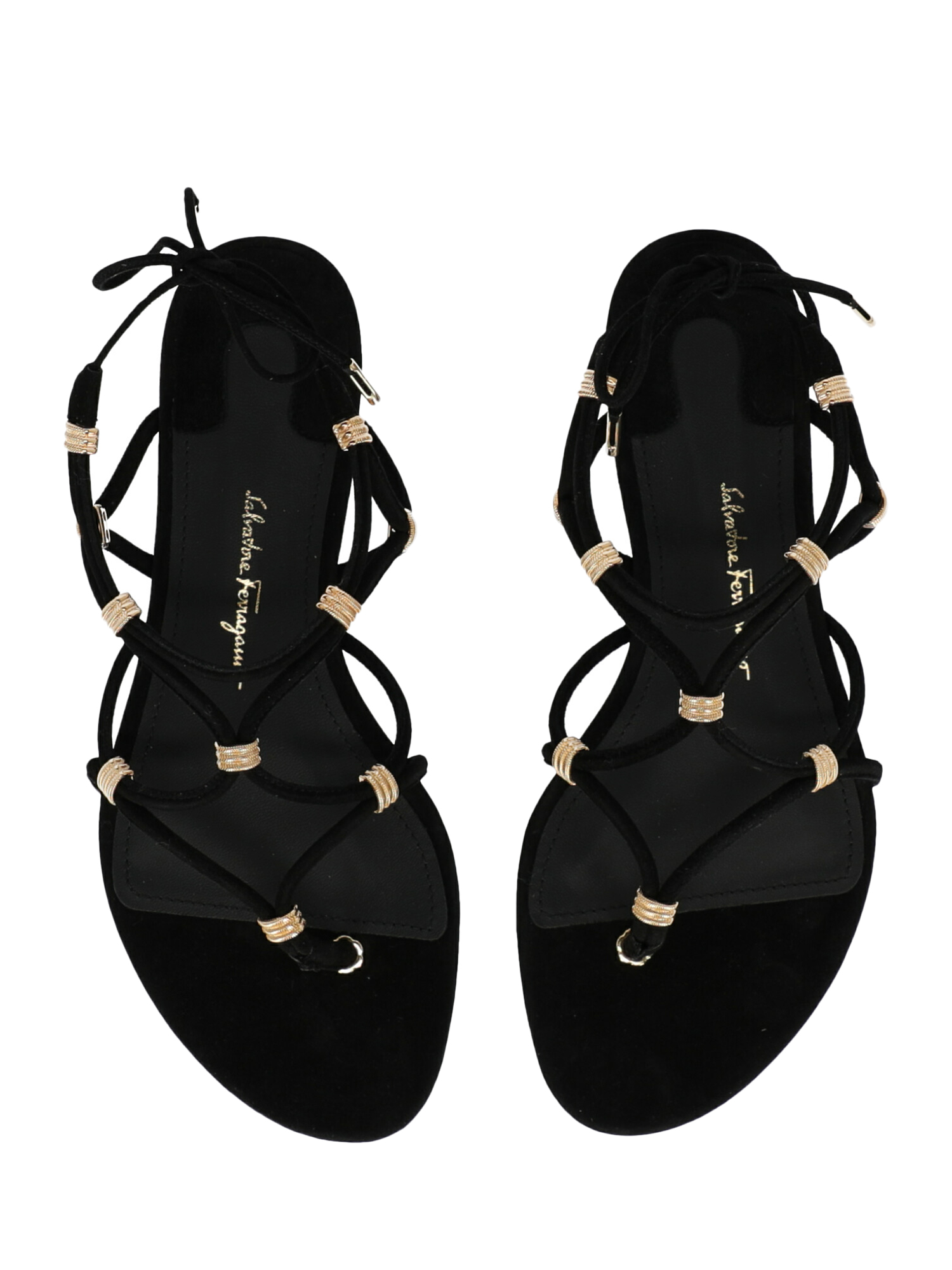 Salvatore Ferragamo Special Price Women Shoes Sandals Black US 5.5 | eBay