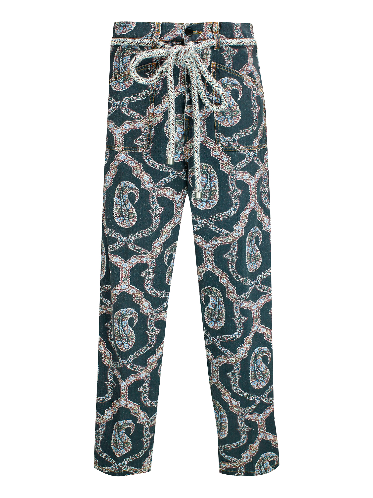 Pantalons Pour Femme - Etro - En Cotton Blue - Taille:  -