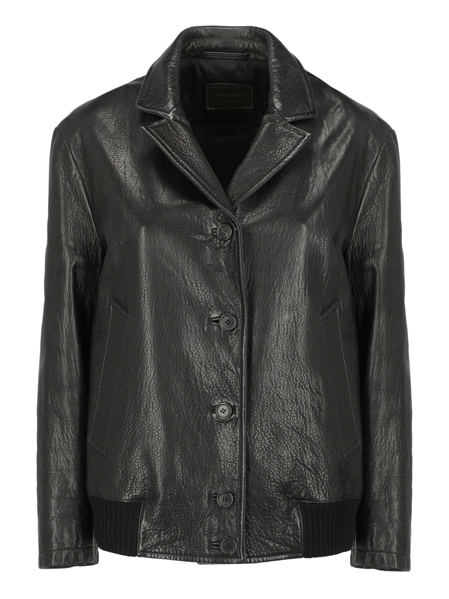 Prada Femme Vestes Black Leather